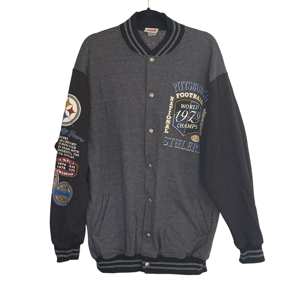 Vintage 90's‎ Pittsburgh Steelers World Champs Starter Varsity Jacket XL Mens